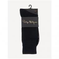 Мужские носки , 1 пара, классические, размер 39-41, черный PHILIPPE MATIGNON