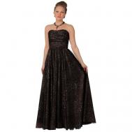 Платье , размер 46, коричневый Swing