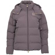 куртка  , демисезон/зима, укороченная, силуэт свободный, подкладка, размер 42, серый Ea7