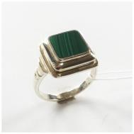 Перстень НЕВСКИЙ-Т, серебро, 925 проба, малахит, размер 17.5, зеленый, серебряный Невский-Т
