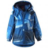 Куртка , демисезон/зима, светоотражающие элементы, мембрана, водонепроницаемость, капюшон, карманы, подкладка, размер 110, синий Reima