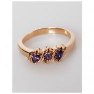 Кольцо помолвочное , аметист, размер 18, фиолетовый Lotus Jewelry