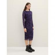 Платье , повседневное, прилегающее, миди, размер S, фиолетовый Tom Tailor