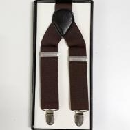 Подтяжки текстиль, коричневый Suspenders