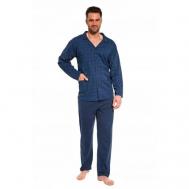 Пижама , размер L, синий Cornette