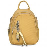 Рюкзак  бочонок , внутренний карман, желтый Nikki Nanaomi