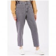 Джинсы широкие  , полуприлегающие, размер 28, серый Pantamo Jeans