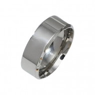 Кольцо обручальное, нержавеющая сталь, размер 18, серебряный VALOV bijou