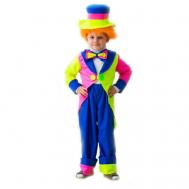 Карнавальный костюм  "Клоун в шляпе", 5-7 лет, рост 122-134 см Страна Карнавалия