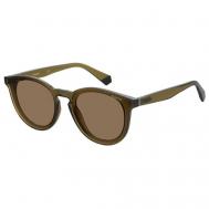 Солнцезащитные очки , вайфареры, поляризационные, коричневый Polaroid
