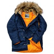 Куртка , размер 2XL (РОС 56), синий, оранжевый NORD DENALI