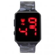 Наручные часы Часы наручные электронные с камуфляжным, силиконовым ремешком, мультиколор Top Market