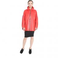 Кожаная куртка , размер 46, красный Carnelli