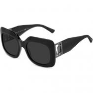 Солнцезащитные очки , квадратные, оправа: пластик, с защитой от УФ, для женщин, черный Jimmy Choo