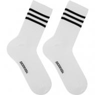 Носки , размер 40-45, белый, черный Yes!Socks