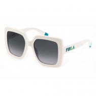 Солнцезащитные очки , квадратные, оправа: пластик, градиентные, для женщин, белый Furla