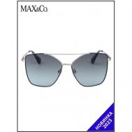 Солнцезащитные очки , бабочка, оправа: металл, с защитой от УФ, градиентные, для женщин, золотой Max&Co
