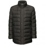 куртка , демисезон/зима, силуэт прямой, карманы, размер 56, коричневый Madzerini
