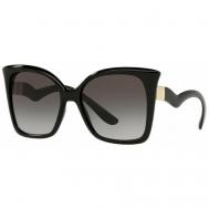 Солнцезащитные очки DOLCE & GABBANA, бабочка, оправа: пластик, градиентные, с защитой от УФ, для женщин, черный Dolce&Gabbana