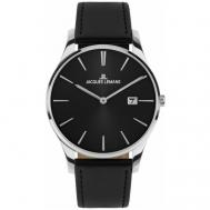 Наручные часы  Classic 1-2122A, черный, серебряный Jacques Lemans