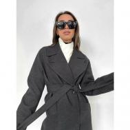 Пальто-реглан  зимнее, удлиненное, размер 50, серый Weshalka