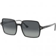 Солнцезащитные очки , квадратные, оправа: пластик, с защитой от УФ, градиентные, черный Luxottica