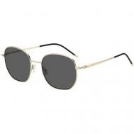 Солнцезащитные очки , квадратные, оправа: металл, для женщин, золотой BOSS