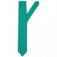 Галстук , натуральный шелк, для мужчин, зеленый Atelier F&B