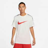 Футболка , размер M, белый, красный Nike