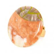 Кольцо , бижутерный сплав, оранжевый Nature bijoux