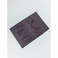 Обложка для паспорта , натуральная кожа, фиолетовый S.V.