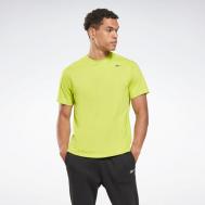 Футболка  для фитнеса  Training Speedwick T-Shirt, силуэт прямой, размер S, зеленый Reebok