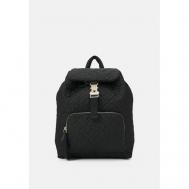 Рюкзак  кросс-боди , отделение для ноутбука, регулируемый ремень, складной, черный Tommy Hilfiger