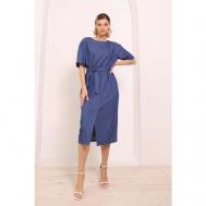Платье , в классическом стиле, размер 42, синий LookLikeCat