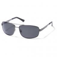 Солнцезащитные очки , авиаторы, оправа: металл, для мужчин, серый Polaroid