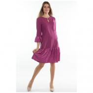 Платье , размер 48, фиолетовый БАСТ