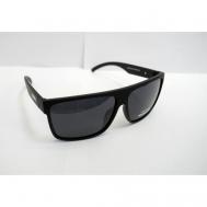 Солнцезащитные очки , квадратные, поляризационные, черный CHEYSLER
