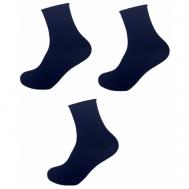 Женские носки  средние, ослабленная резинка, размер 23, синий NAITIS