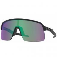 Солнцезащитные очки , монолинза, оправа: пластик, с защитой от УФ, зеркальные, устойчивые к появлению царапин, черный Oakley