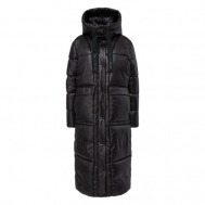 куртка  , демисезон/зима, силуэт прямой, несъемный капюшон, регулируемый капюшон, карманы, размер M, черный Q/S by s.Oliver