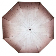 Зонт автомат, купол 102 см., 9 спиц, для женщин, бежевый Mega Outlet