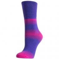 Женские носки , размер 23-25 (36-39), фиолетовый MoscowSocksClub