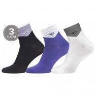 Мужские носки , 3 пары, размер 40/41, черный, белый Mensocks