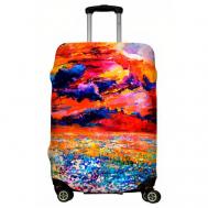 Чехол для чемодана , размер L, оранжевый, желтый LeJoy