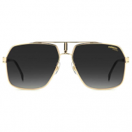 Солнцезащитные очки , прямоугольные, оправа: металл, градиентные, золотой Carrera