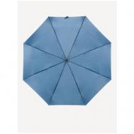 Смарт-зонт , автомат, 3 сложения, купол 104 см., 8 спиц, система «антиветер», чехол в комплекте, голубой, фиолетовый ЗОНТ