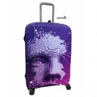 Чехол для чемодана  2337_L, полиэстер, размер L, фиолетовый Vip Collection