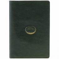 Обложка для паспорта  993404/8, натуральная кожа, отделение для карт, подарочная упаковка, зеленый Tony Perotti