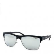 Солнцезащитные очки , прямоугольные, оправа: пластик, с защитой от УФ, поляризационные, зеркальные, для мужчин, серебряный Redelio