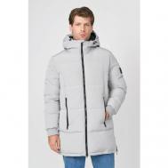 куртка , демисезон/зима, силуэт прямой, капюшон, карманы, манжеты, внутренний карман, размер L, серый Baon